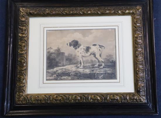 Attributed to Pietro Palmieri (1737-1804) Hound in a landscape Provenance: Csakys Antiques / Christies Mill House Sale Jun 1994